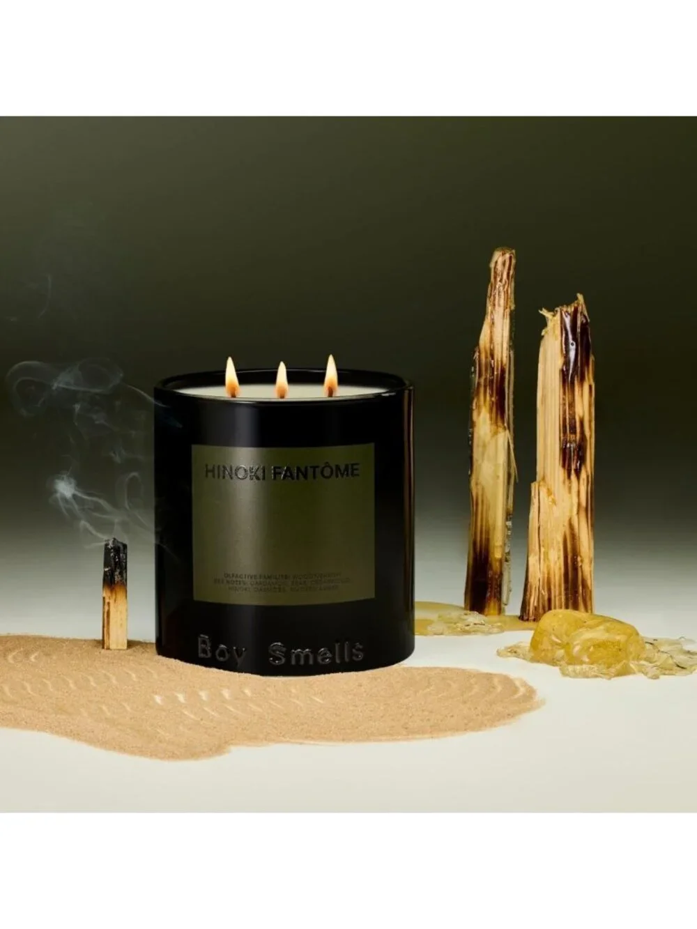Aromatic Hinoki Fantôme Scented Candle - Soy & Coconut Wax Blend for Home Decor